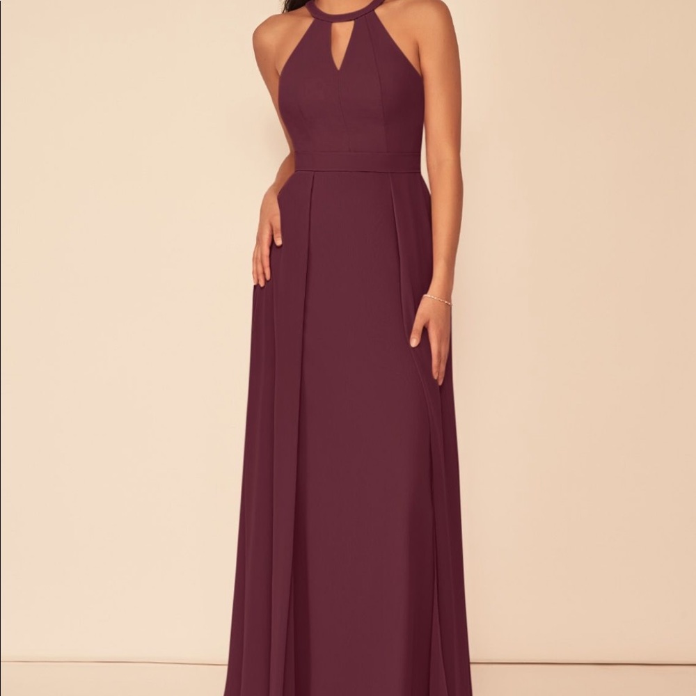 Azazie Melody Cabernet Bridesmaid Dress size 8